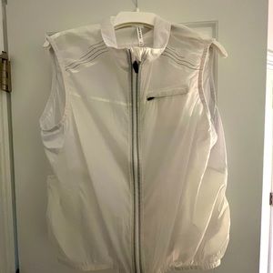 White athletic vest